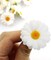 Fabric Daisy Flower Head 100PCS 1.5Inch White Artificial Gerbera Fake Flowers Heads for Wedding Party and DIY Craft